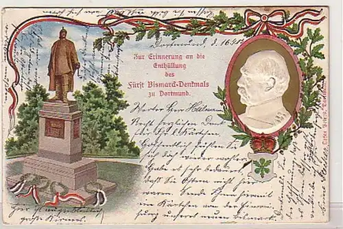 05201 Ak Prince Bismarck Monument à Dortmund 1903
