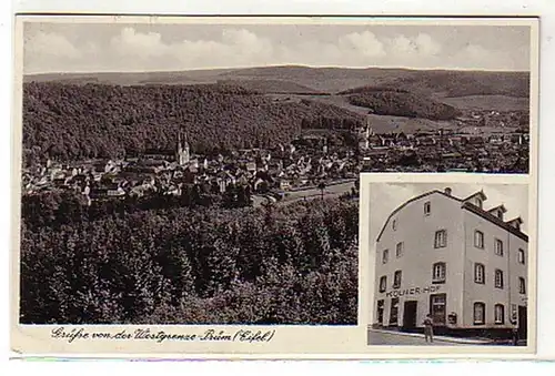 05195 Ak salutation de la frontière ouest Prüm Eifel 1939