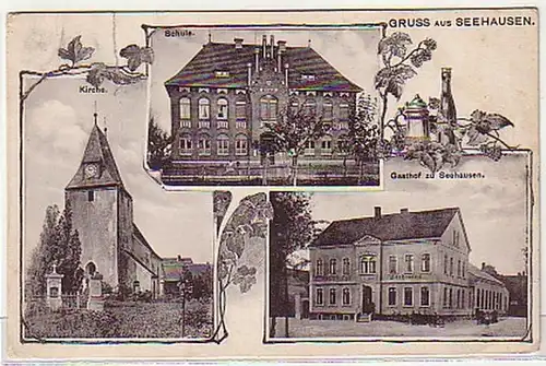 05174 Poste de terrain Ak Gruss de Seehausen 1915