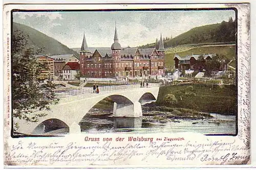 05161Ak Gruß von der Walsburg bei Ziegenrück 1902