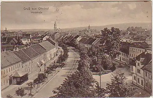 05157 Ak Gruss de Ohrdreub Waldstrasse 1915