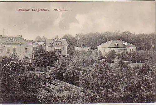 05144 Ak station thermale de Langebrück Albertstrasse 1913