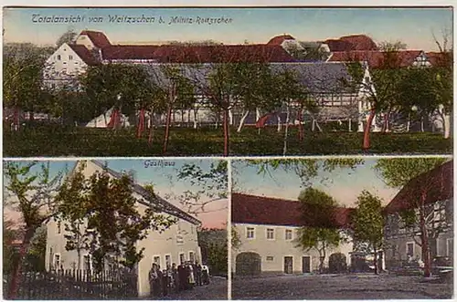 05138 Ak Weitzschen b. Miltitz Roitzsen Gasthof 1915
