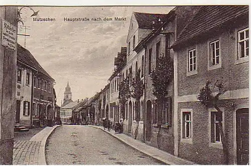 05125 Ak Mutzschen route principale après le marché 1927
