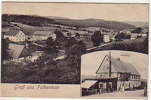 05124 Ak Gruß aus Falkenhain Gasthof 1920