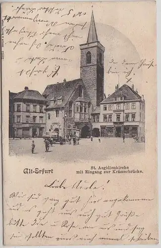 05112 Ak Alt Erfurt St. Aegidienkirche 1903