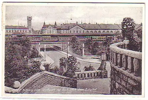 05069 Ak Erfurt Vue sur la gare 1932