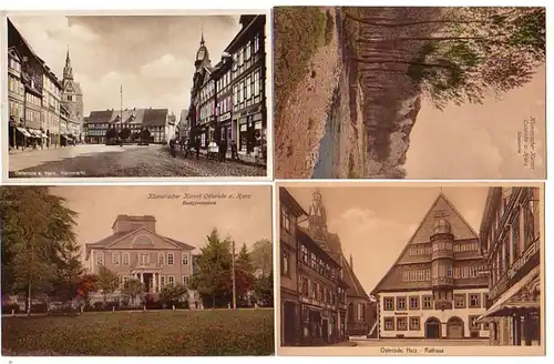 05055/ 4 Ak Osterode a. Harz Kornmarkt, etc. vers 1920