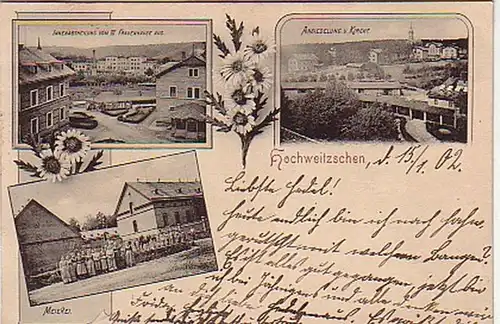 05049 Feldpost Ak Hochweitzschen Meierei usw. 1902