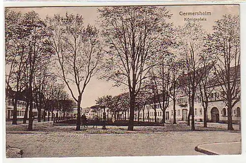 05043 Feldpost Ak Germersheim Königsplatz 1917