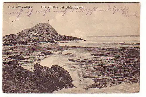 05040 Ak DSWA Diaz Spitze bei Lüderitzbucht 1911