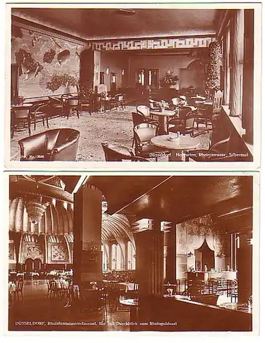 04981/2 Ak Düsseldorf Rheinterassenrestaurant 1931