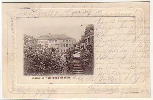 04976 Ak Kurhotel Wiesenbad in Sachsen 1901