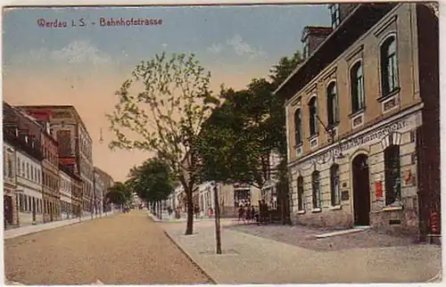 04939 Ak Werdau Conditorei & Cafe Lamprecht um 1920