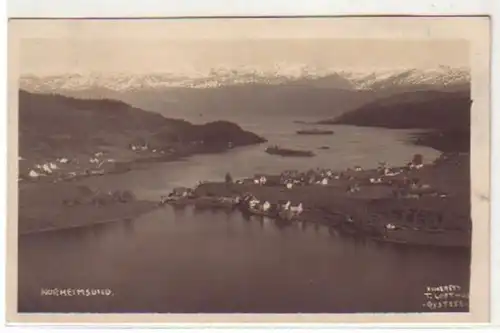 04933 Foto Ak Nordheimsund Norwegen Totalansicht 1925