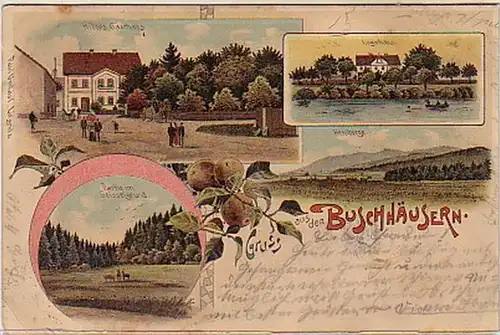 04929 Ak Borkum Strand bei steigender Flut 1905