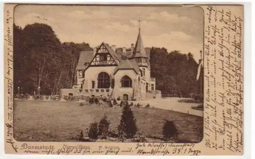 04925 Ak Darmstadt Oberwaldhaus 1916