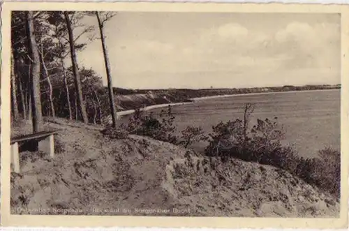 04924 Ak Ostseebad Sorgenau Blick auf die Bucht 1936