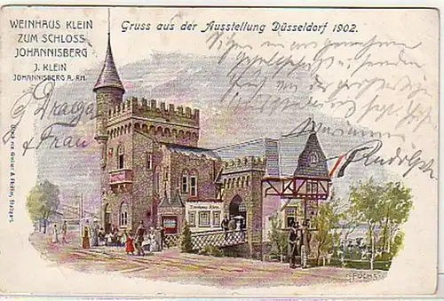 04919 Ak Salutation de l'exposition Düsseldorf 1902