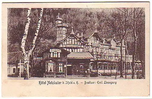 04896 Ak Ilfeld am Harz Hotel Netzkater 1907