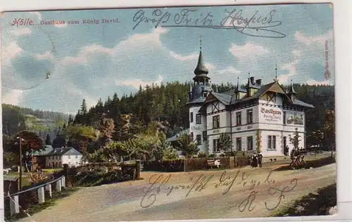 04883 Ak Hölle Gasthaus zum König David 1911