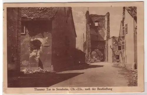 04863 Feldpost Ak Sennheim Alsace Thanner Tor 1915