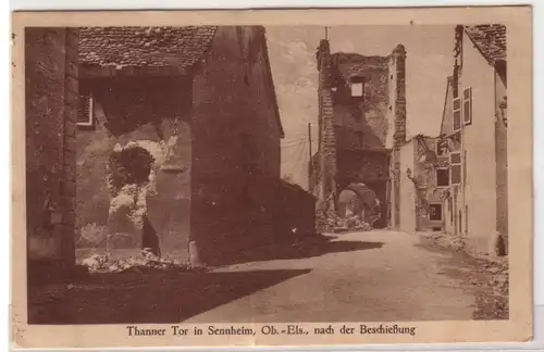 04863 Feldpost Ak Sennheim Elsass Thanner Tor 1915