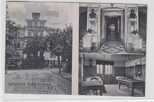 04859 Ak Dresden Académie européenne des modens Nordstrasse 1921