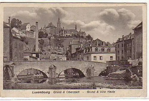 04854 Ak Luxembourg Grund & Oberstadt 1914