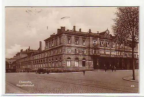 04835 Ak Chemnitz Hauptbahnhof 1929