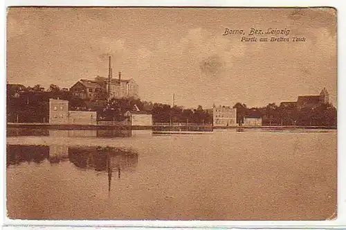 04826 Ak Borna Partie am breiten teich 1915