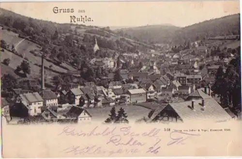 04825 Ak Gruss aus Ruhla Totalansicht 1899