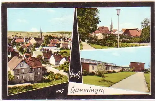 04807 Multi-image Ak Grüss de Gemmingen vers 1960