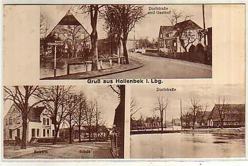 04801 Mehrbild Ak Gruß aus Hollenbek in Lbg. 1928