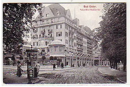 04797 Ak Bad Elster Palast Hotel Wettiner Hof 1912
