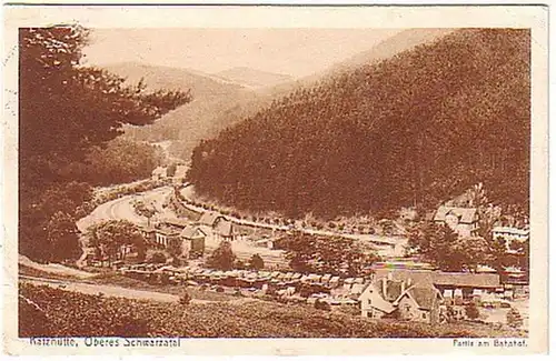 04792 Ak Katzhütte vallée du Schwarzatal supérieur à la gare 1927