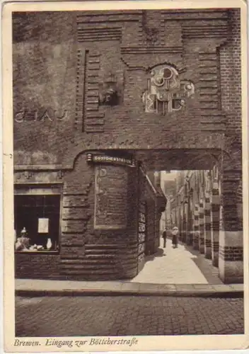 04782 Ak Bremen Entrée de la Böttcherstrasse 1935