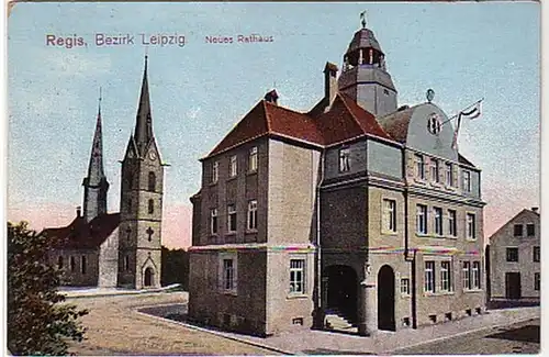 04778 Ak Regis Bezirk Leipzig Neues Rathaus 1915