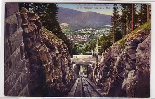 04772 Ak Baden-Baden Téléphérique 1914
