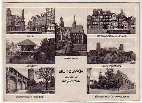 04754 Mehrbild Ak Butzbach die Perle der Wetterau 1965