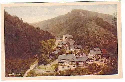 04725 Ak Gasthaus z. Falkenstein dans la vallée de Loquitz vers 1930