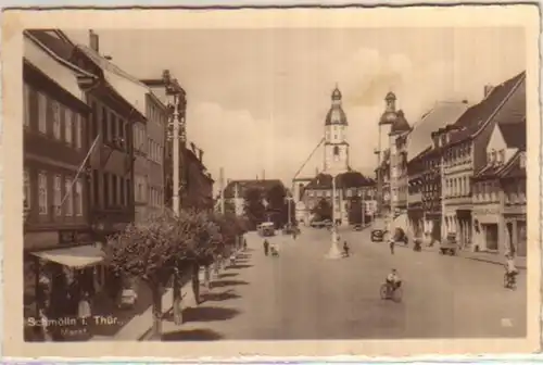 04715 Ak Schmölln in Thür. Marktplatz um 1940