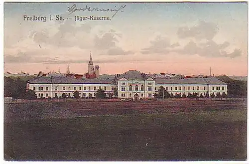 04713 Ak Freiberg in Sa. Jäger Kaserne 1909