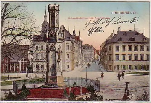 04699 Ak Freiberg in Sachsen Schwedenstrasse 1906
