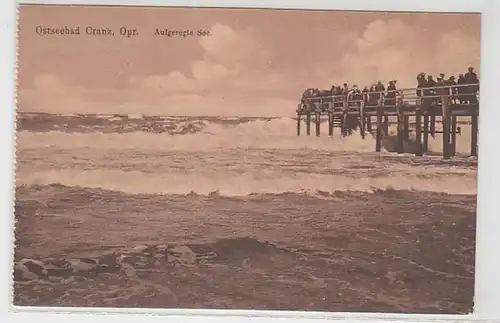 04685 Ak Mer Baltiquebad Cranz Opr. Lac excité avec pont maritime autour de 1930