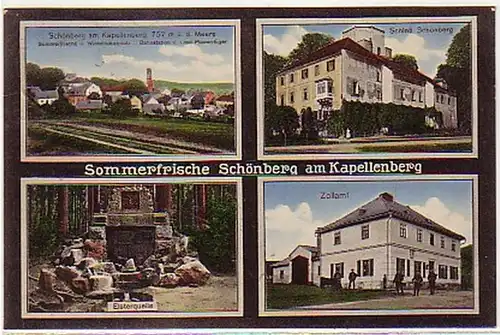 04658 Ak Sommerfrische Schönberg am Kapellenberg 1914
