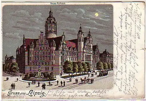 04643 Carte de la Lune Grey de Leipzig 1905