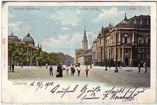 04641 Ak Leipzig Bourse, Exposition commerciale, etc. 1900