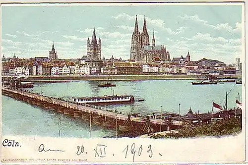 04633 Ak Cöln am Rhein Totalansicht 1903