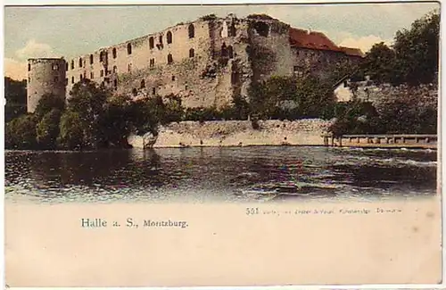 04632 Ak Halle à la salle Moritzburg vers 1900